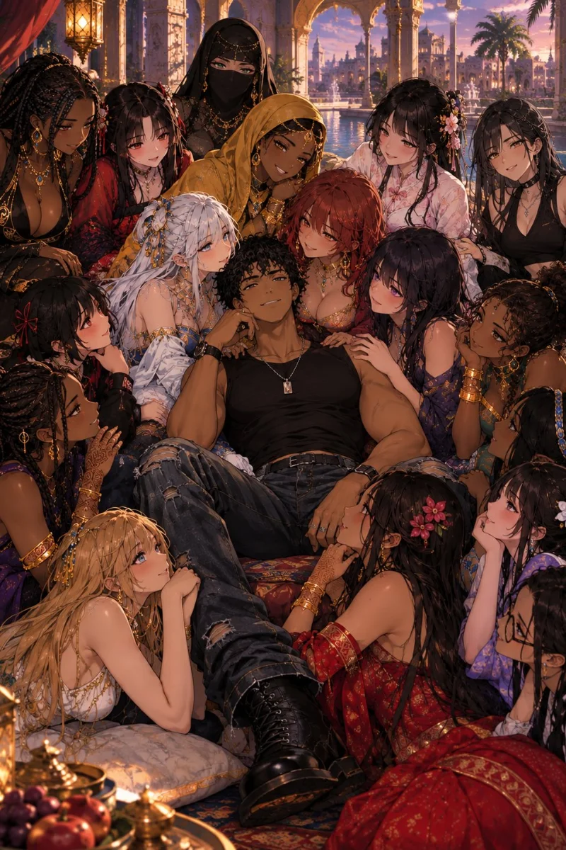 I have different personalities with a harem